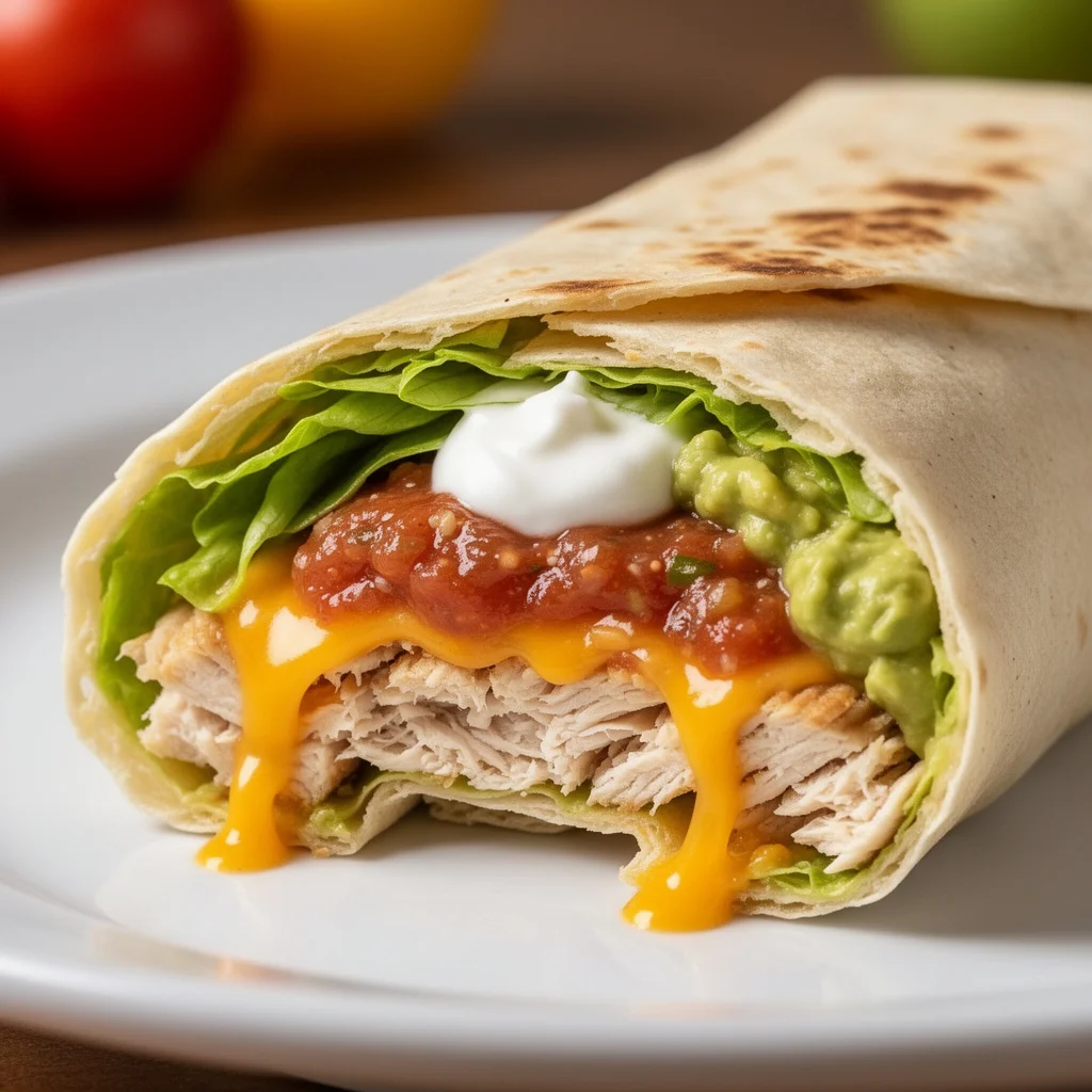 Burrito generated by Flux 2 Flex