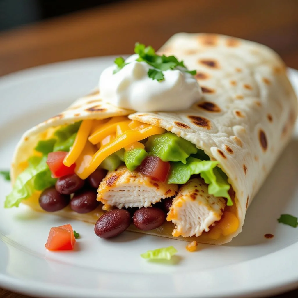 Burrito generated by HiDream I1 Dev