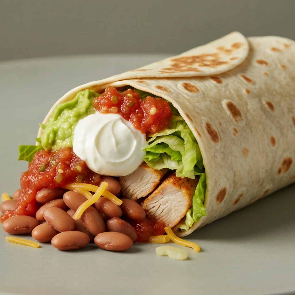 Burrito generated by Imagen4 Preview Fast
